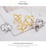 High-End Dual-Use Copper X-Shaped Silk Scarf Ring for Women