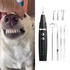 Efficient Dog Teeth Cleaner Set Ultrasounds Teeth Cleaning Tool with Tweezers for Various Breeds Plaque and Tartar Remove