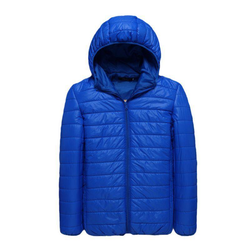 Hooded Padded Jacket Mens Short Youth Large Size Everyday Winter Padded Jacket