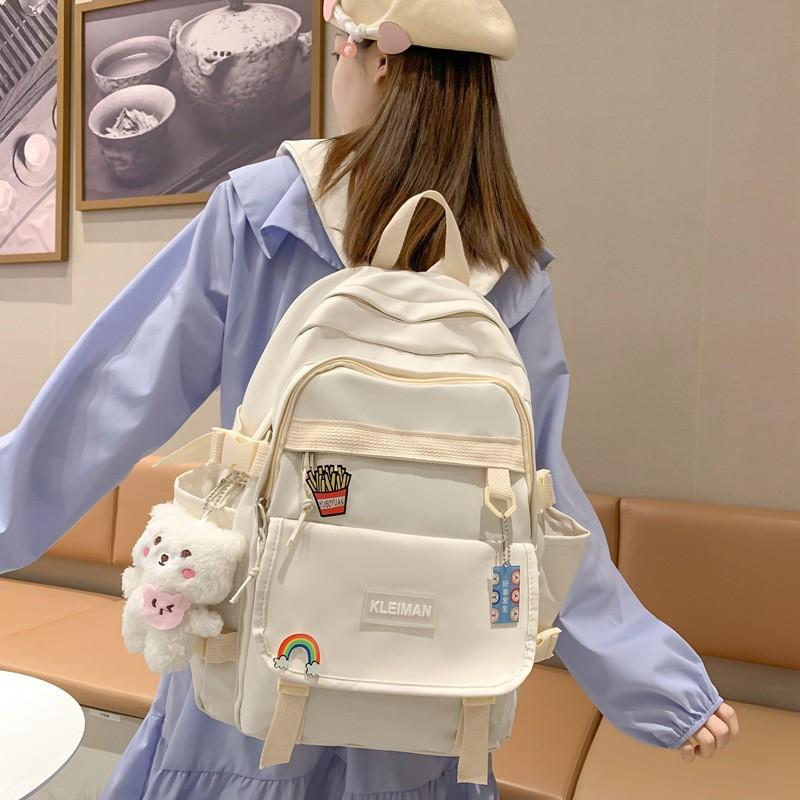 Japanese Ins Style Female Junior High School Student Backpack Light Korean Sen Small Fresh Large Capacity
