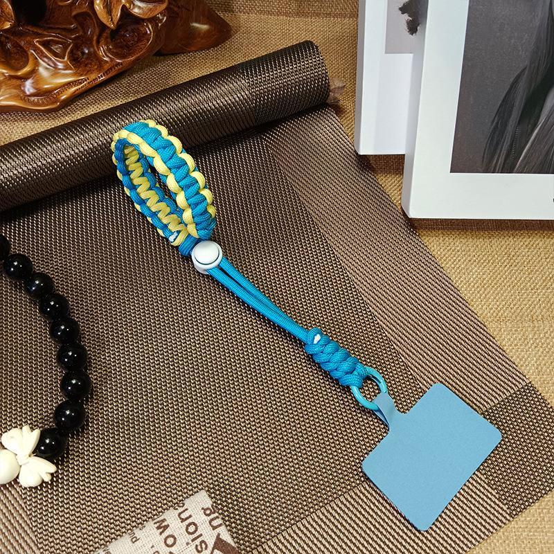 1 Pc Durable Anti-theft Fashion Wrist Phone Charm Simplicity Sport Kniited Adjustable Keychain Phone Lanyard Phone Accessories