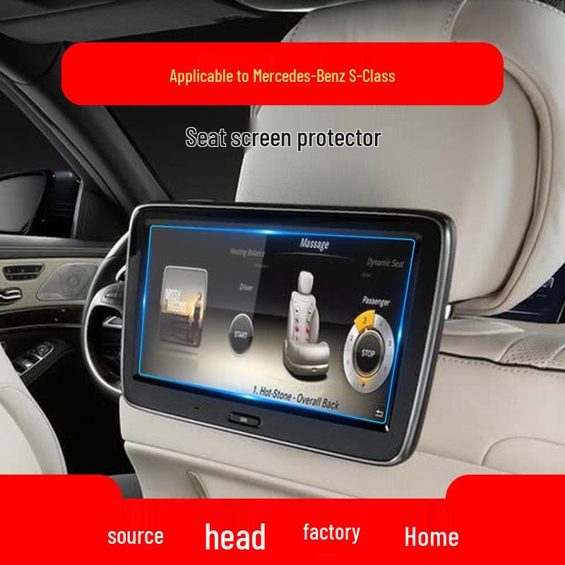 Compatible Tempered Film for 25 Mercedes-Benz S-Class and Maybach Navigation and Control Screens