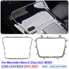 Chrome Car Front Water Cup Frame Trim for Mercedes Benz C-Class GLC W205 C205 C253 X253 2015-20219 (Left-hand Drive)