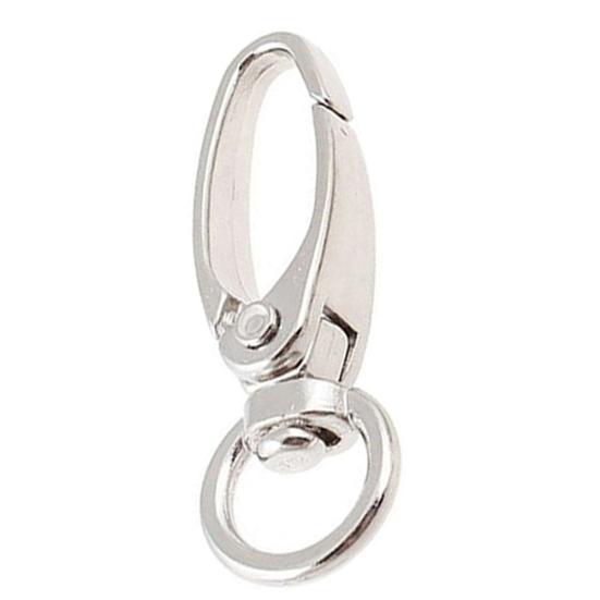 9 stk Silver Tone D Swivel Trigger Kroker Sink Legering Nøkkelring Hummer låser