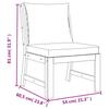 5 Piece Garden Dining Set with Cushions Solid Acacia Wood