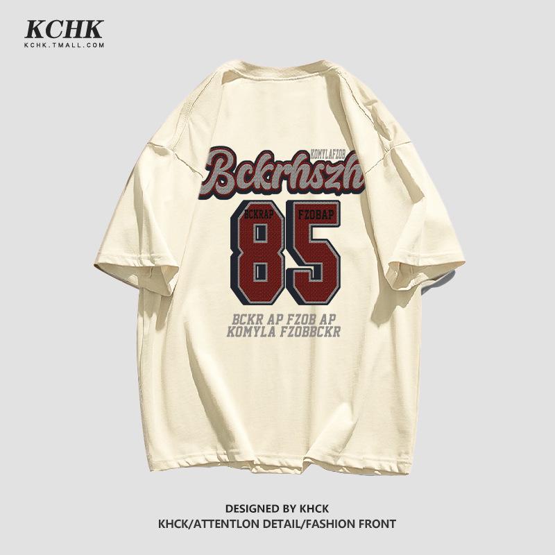 

Женская хлопковая футболка в американском ретро-стиле, черная, хип-хоп, свободного кроя, больших размеров, модный летний стиль M (80-100 jin) абрикосовый