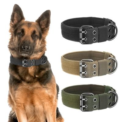 Flashing Adjustable Nylon Buckle Pet Supplies Tactical Necklace Dog Chain Dog Collar