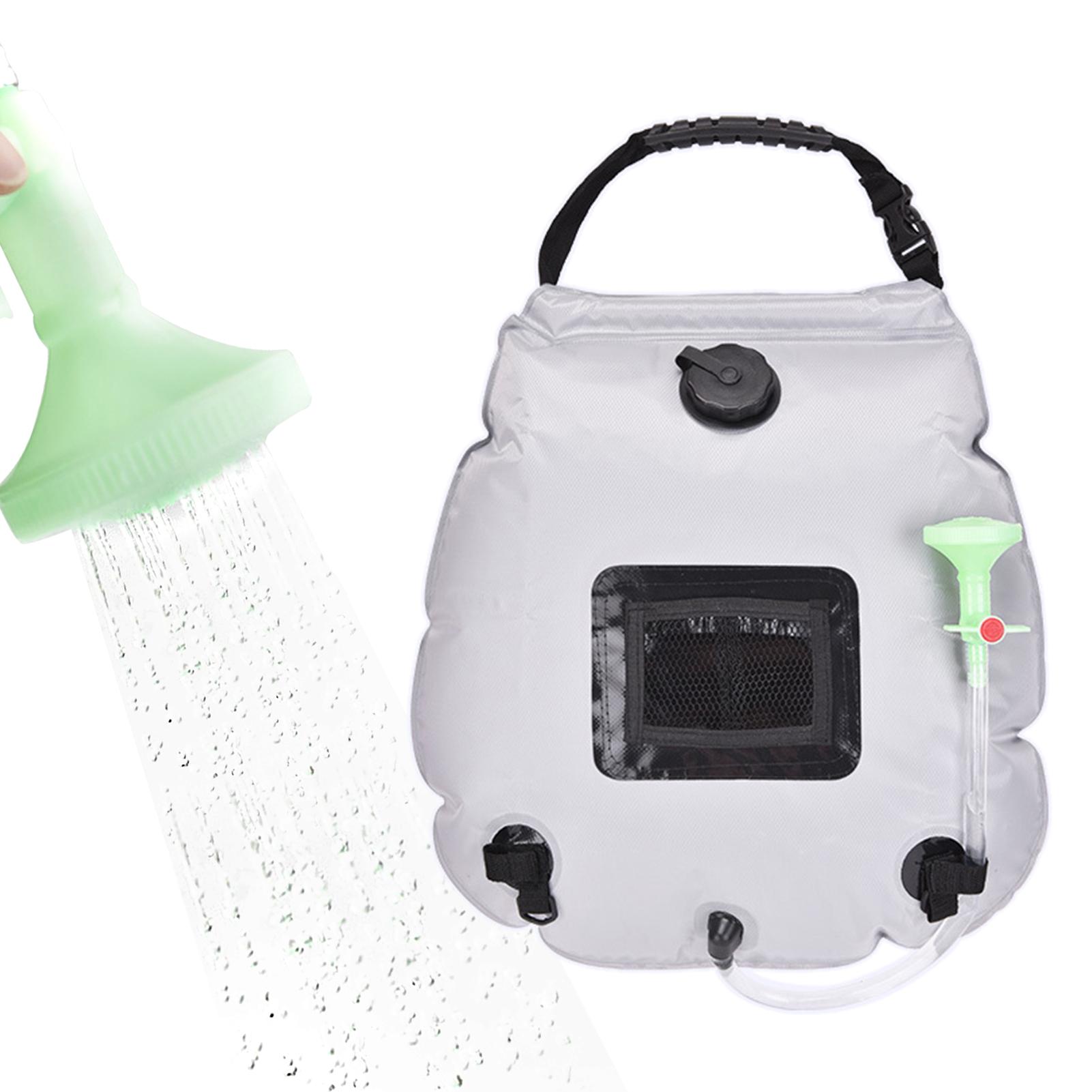 Borsa da doccia solare da 20 litri Borsa da doccia portatile per riscaldamento solare allaperto per campeggio, escursionismo, viaggio, spiaggia
