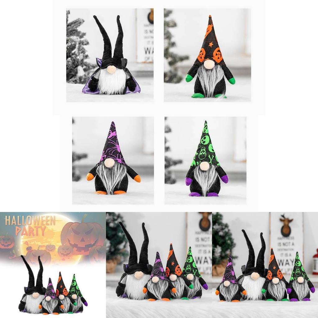 Ny Halloween No-face Dock Fönsterdisplay Dekoration För Festliga Party Scener 21cm 32cm