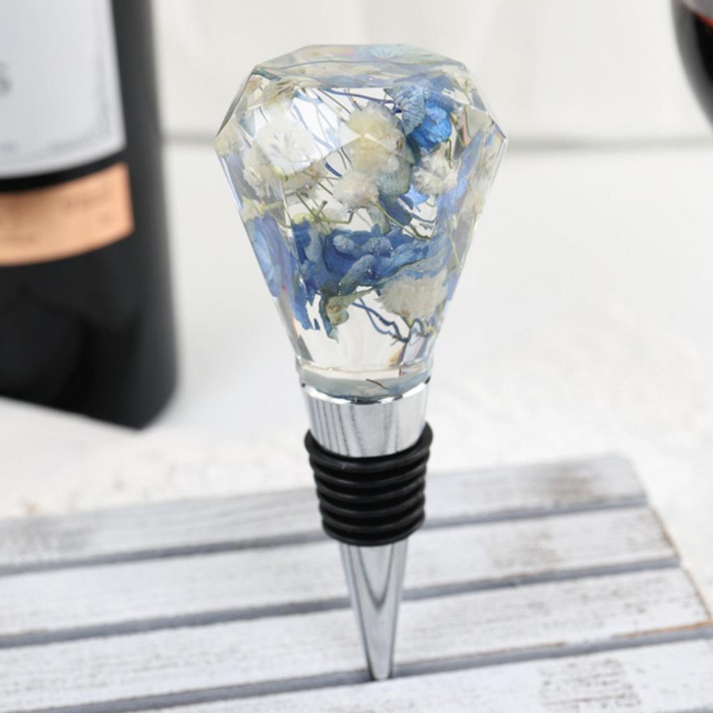 5 Pieces Silicone Wine Bottle Stopper Mold Crystal Resin Casting Mould