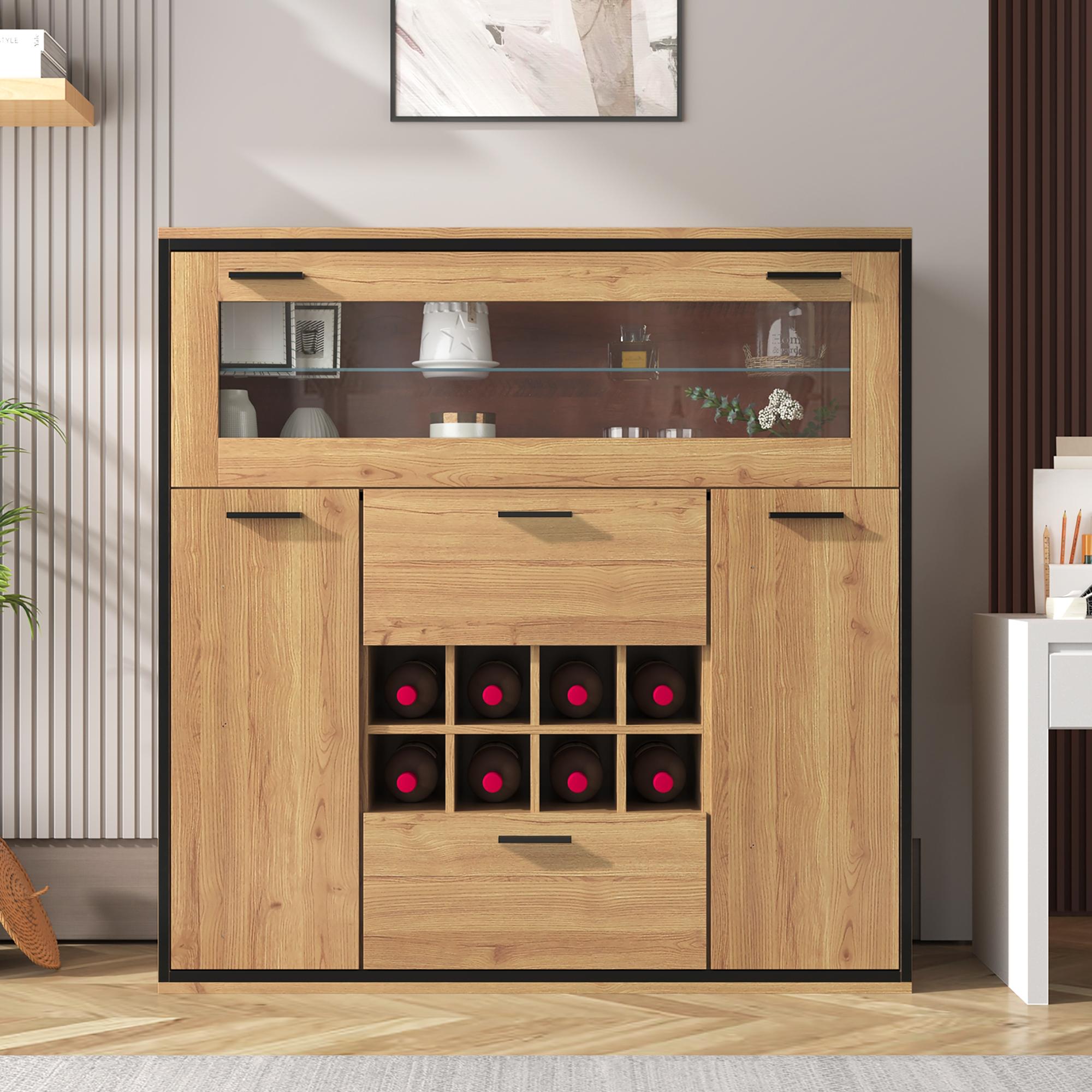 Sideboard, elegant wine cabinet with double
