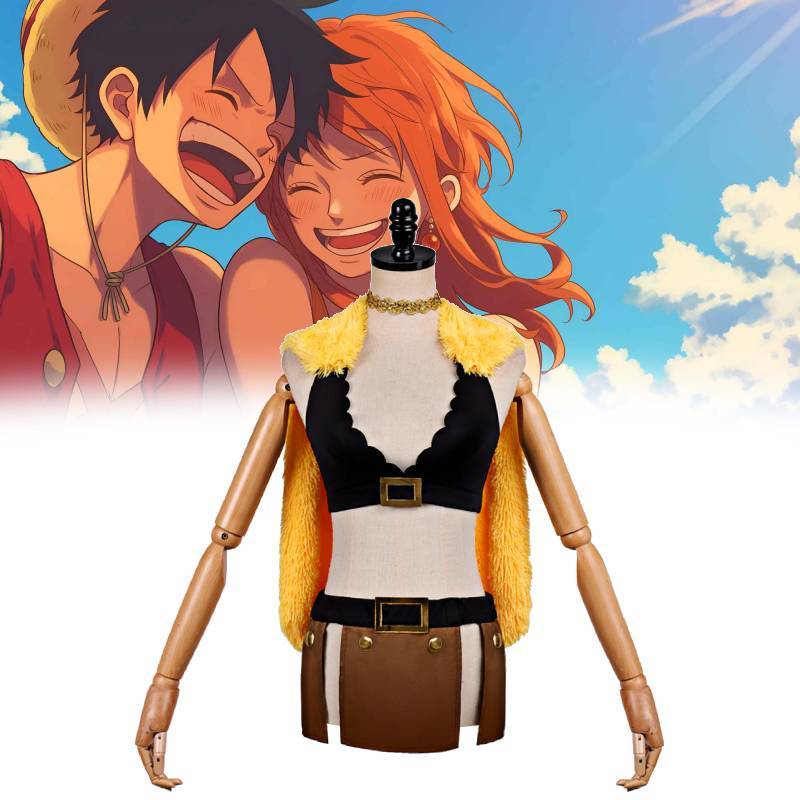 One Piece Nami Cosplay Costume For Anime Role Play With Polyester Material For Cosplayers