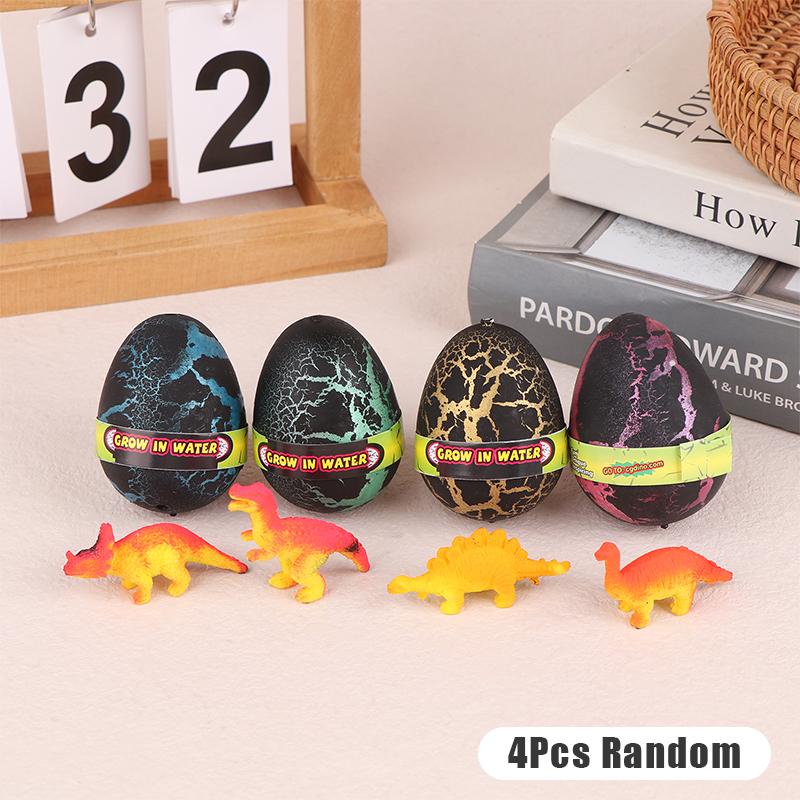 4Pcs Dinosaur Eggs In Water Big Size Water Growing Animal Eggs Dinosaur Grow Egg Novelty Educational Toys For Kids Gift