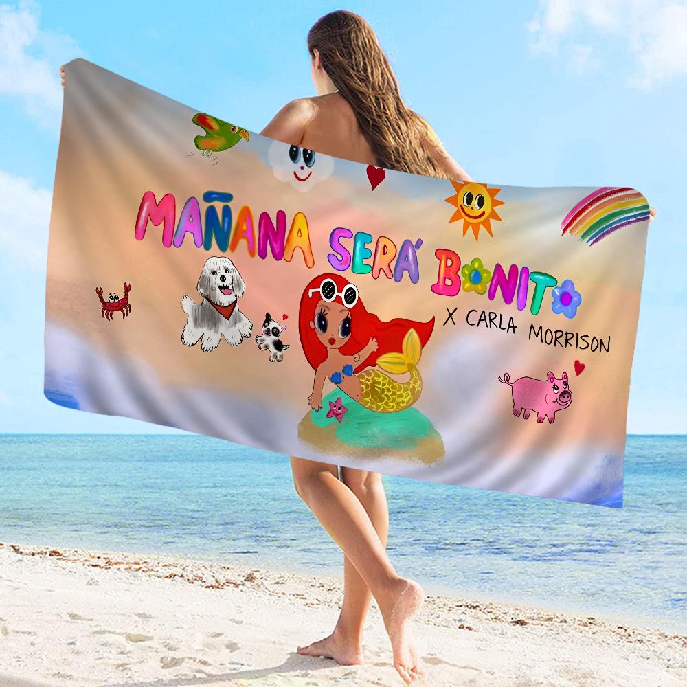 Karol G Female Singer Towel Microfiber Beach Towel Absorbent Quick dry Soft Yoga Swimming Resort Mountain Climbing Towel