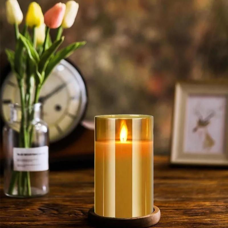 LED Lights Electronic Candles LED Candle Decorations Acrylic Candles Complete set of Remote Control Timers Christmas and Wedding