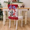Simple Cartoon Christmas Chair Cover Soft Stretch Xmas Dinner Chair Seat Cover Removable Christmas Table Decor New Year Supplies