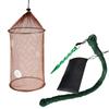 Foldable Floating Fish Basket Baits Trap for Catching Minnows Shrimp with Mesh Construction Multifunction Fishing Net