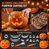 Halloween Pumpkin Carving Kit with Tools Stencils and Accessories for DIY -o'- Decoration