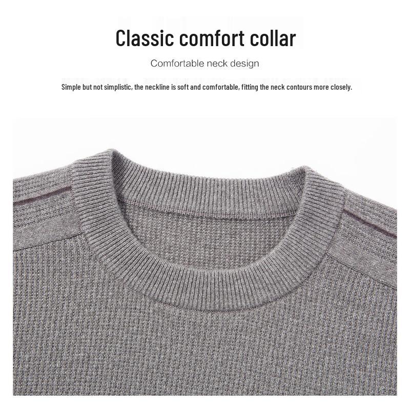 Men's 100% Cashmere Long Sleeve Sweater