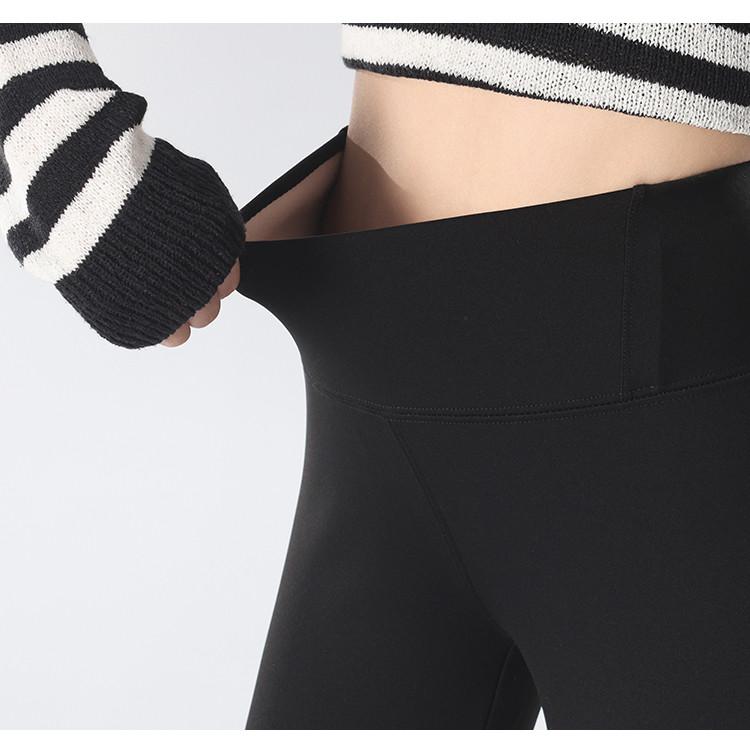 Spring Shark Pants, High Waist, Versatile, Slim Look, Bellbottom Pants, Women's Bottom Pants, Thickened 400g with Velvet
