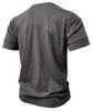 Men’s T-shirts Henley Collar Short Sleeves Cotton Polo Shirts Solid Color Casual Tops