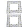 2pcs Quilting Rulers Durable Transparent Acrylic Material Cutting Templates for Scrapbooking Paper Crafts