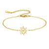 Cazador Stainless Steel Swirl Spiral Sun Totem Charm Bracelets Jewelry Gold Color Women's Hand Bracelet 2026 Trend Wholesale