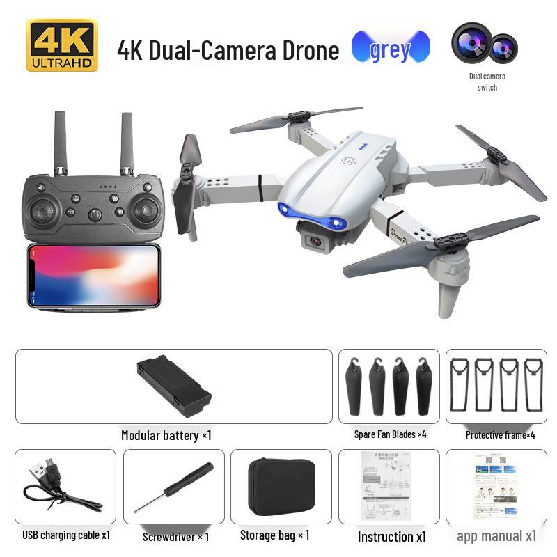 E99PRO K3 Foldable Drone with HD Camera, Long Battery Life, Remote Control, Four-Axis Aircraft Toy