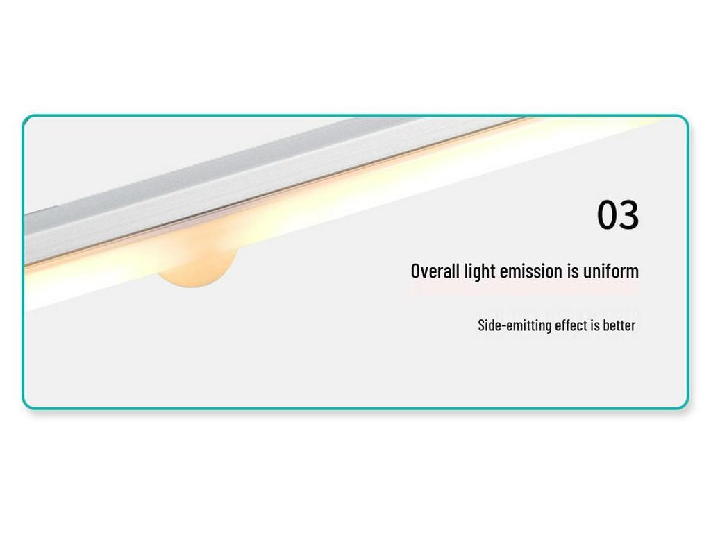 Rechargeable LED Sensor Night Light Strip - Dimmable for Living Room, Bedroom, Bathroom, Dorm, Wardrobe.