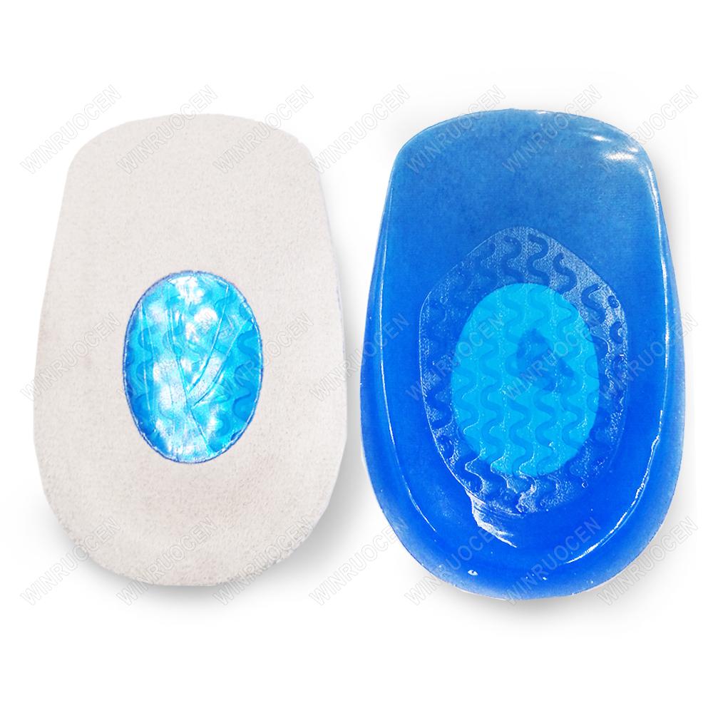 

New Silicone Gel Orthopedic Insoles Back Pad Heel Cup for Calcaneal Pain Health Feet Care Support spur feet cushion pads Unisex L