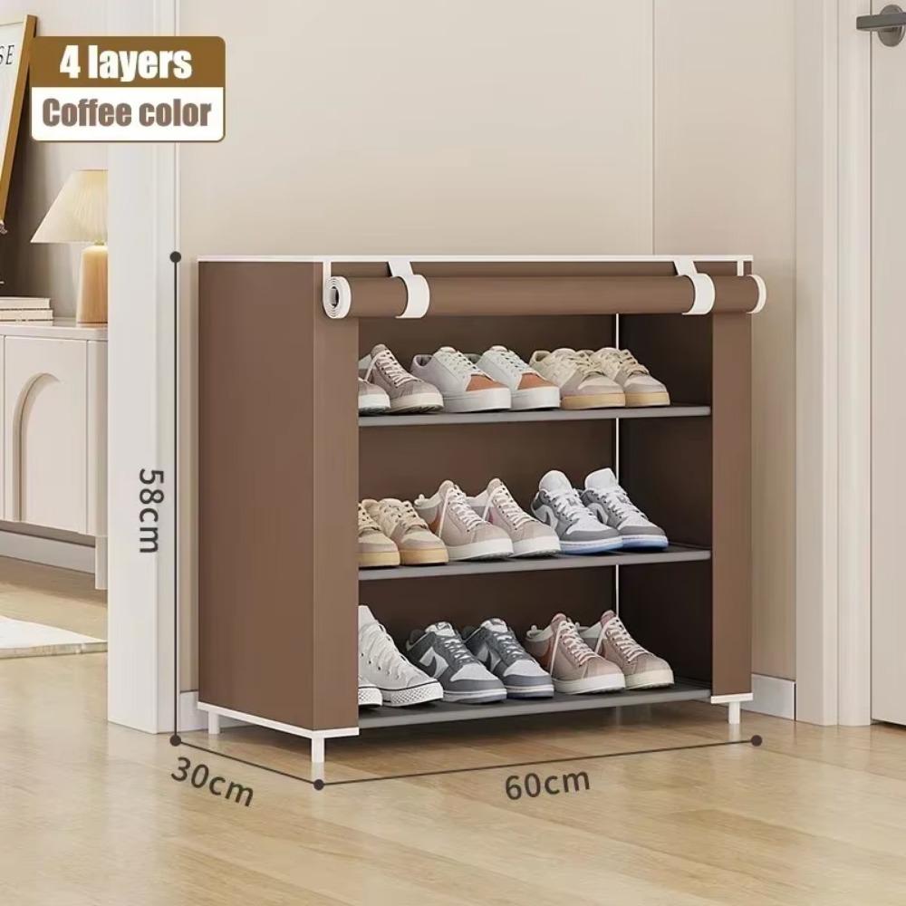 Dustproof Shoes Organizer Rack Multilayer Large Capacity Shoe Cabinet Doorway Footwear Storage Shelves Closet Sneakers Shelves
