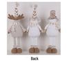 Christmas Snowman Telescopic Doll with Knitted Earmuffs & Reindeer - Desktop & Window Decoration Ornament
