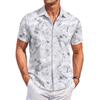 Camicia Casual da Uomo con Stampa a Maniche Corte