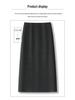 Minigonna Nera con Paillettes da Donna 2025 - Flanella di Lana Slimming High-End a Portafoglio Bodycon per Autunno/Inverno