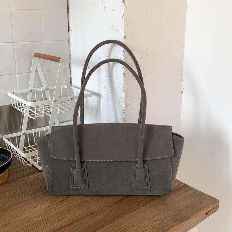 Suede Bag Women's 2025 New Trendy Autumn and Winter Large-capacity Tote Bag Commuter Shoulder Underarm Bag Handbag