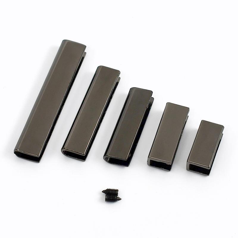 

10/20Pcs 20-50mm Metal Tail Clip Buckle Corner Screw Edge Protector Buckles Bag Strap Cover Clasp Webbing End Decoration Stopper 20mm-10Pcs