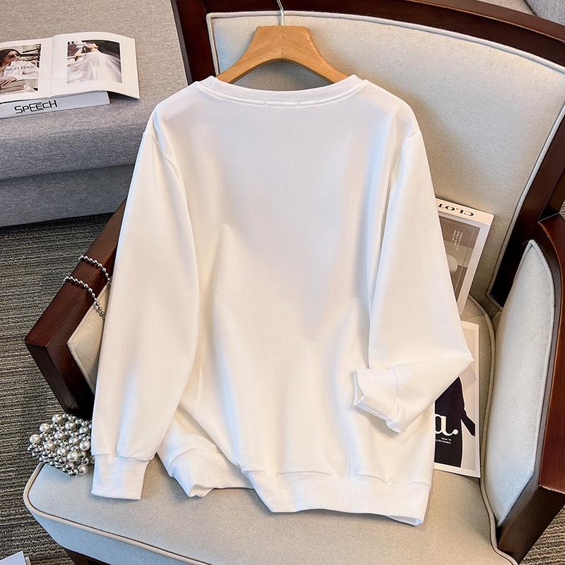 Plus Size Autumn Hoodie, 200-350 Jin, Loose Fit, Bust 150/160