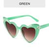 Vintage Heart-Shaped Sunglasses for Women Girl Fashionable Beach Party Birthday Photo Eyewear Luxury Brand Designer Sun Glasses