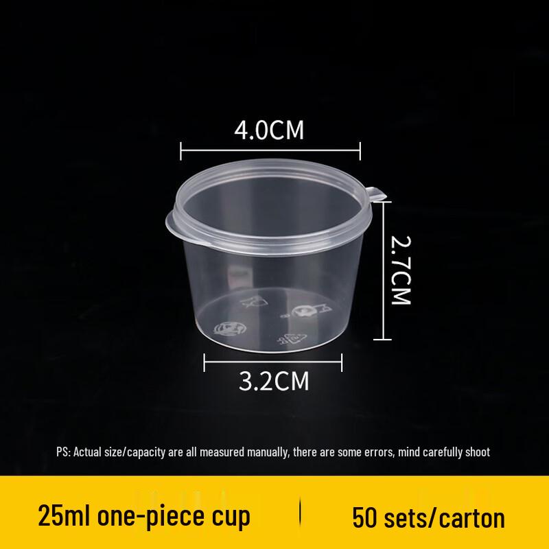 

Disposable Plastic Takeaway Sauce Containers with Lids