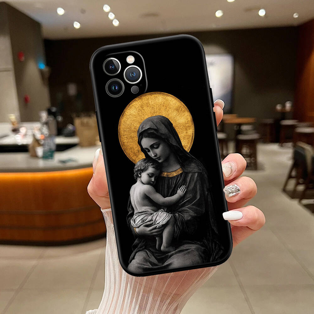 Virgen Maria Case for Samsung A06 A35 A25 A24 A15 A05S A05 M55 M35 M15 A02 A12 A13 A10 A16 A20 A30 A22 A31 A32 A33 A42 A50