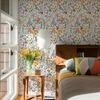 Colorful Floral And Leaves PVC Wallpaper Peel And Stick Home Decor Cabinet Sticker Morden Waterproof Kitchen Bathroom Wallpaper