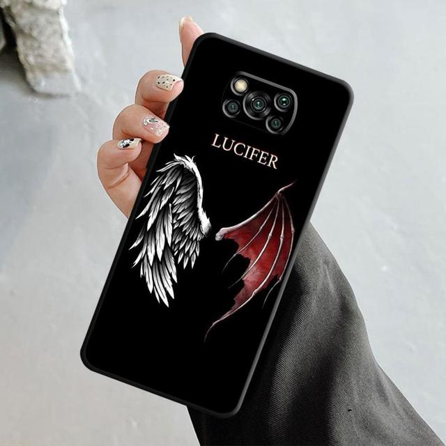 Aripi de înger și demon fete pentru Xiaomi Poco X3 Nfc X4pro X5 M3 pentru Mi 12 13 11 10 10t 8 Note10 Lite 11ultra 11t Pro F1 Cover