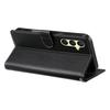 For Samsung Galaxy A17 5G Case Magnetic Snap Litchi Texture Leather Wallet Phone Cover with Wrist Strap