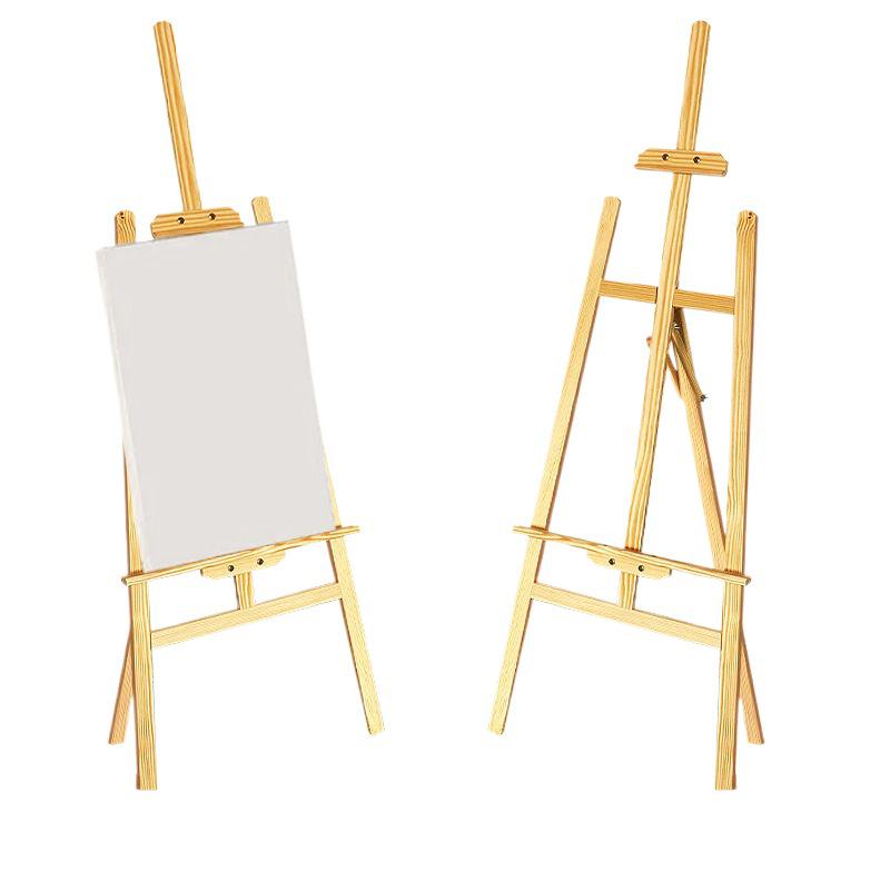 Art Student Drawing & Sketching Set: Solid Wood Folding Easel with Child's Board