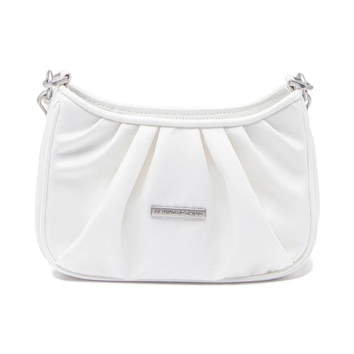 Li Ning Fashion Versatile Underarm Bag Shoulder Crossbody Bag Unisex bags Off-White ABDT041-1 Ivory