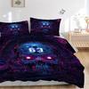 3pcs Cyberpunk Skull Bedding Set, Includes 1 Comforter + 2 Pillowcases, Without Pillow Inserts, Soft Comfortable, Lightweight Breathable, Pr