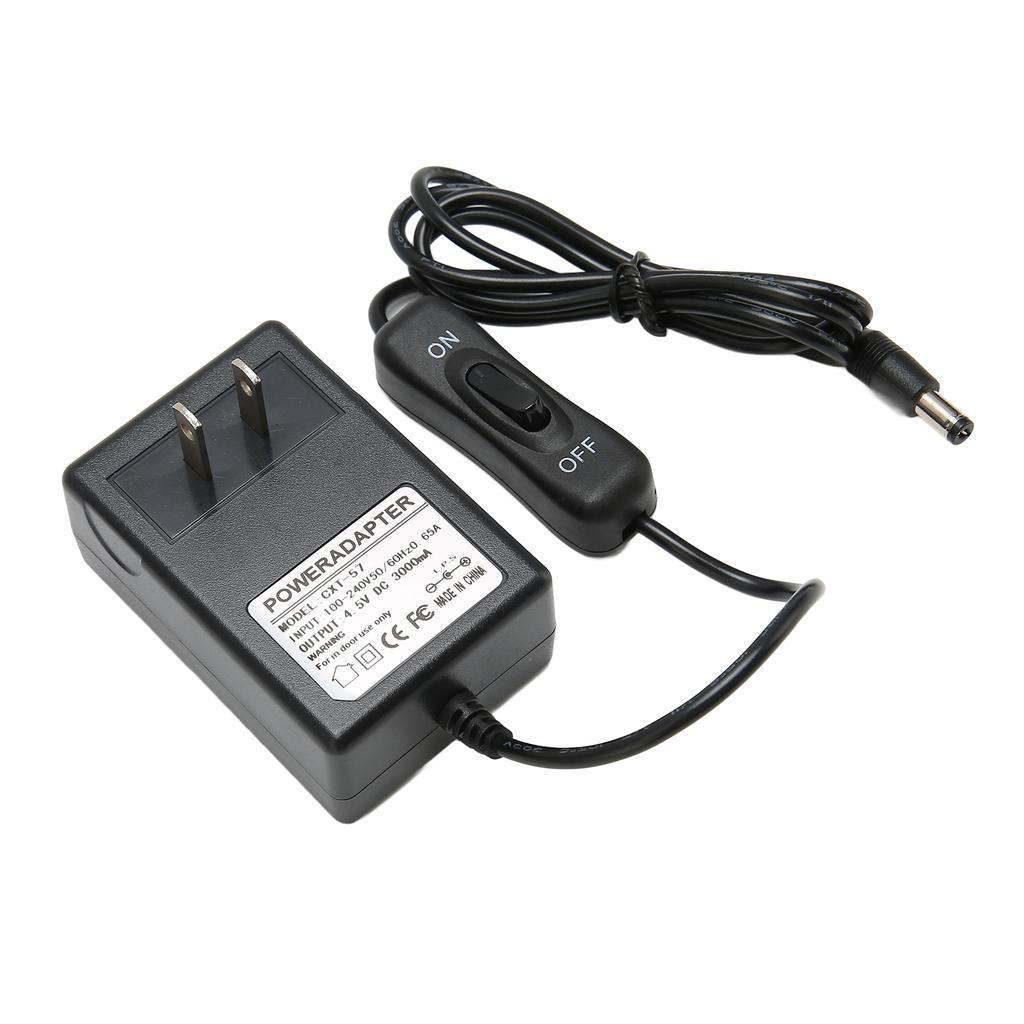 Foam Cutter Power Adapter 4.5V 3000mA 50 60Hz Input Strong Plasitc Metal Hot Wire Cutter Adaptor 100‑240V US Plug 13.5W