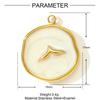 3pcs/Lot Stainless Steel Enamel Starfish Round DIY Charms Palm Tree Fishtail Necklace Pendants Woman Summer Holiday Jewelry