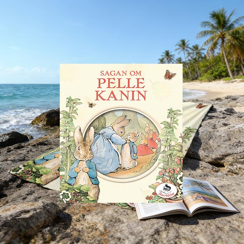 1pc Peter Rabbit2 Beach Towel, Beach and Seaside Swimming Pool Equipment, Fashion Pattern, Rectangular, Travel Essentials