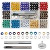 Kit de Ilhós de Metal com Ferramentas de Instalação, Conjunto de Ilhós para Calçados DIY, Roupas, Artesanato, Bolsas, 600 Peças 12 Cores